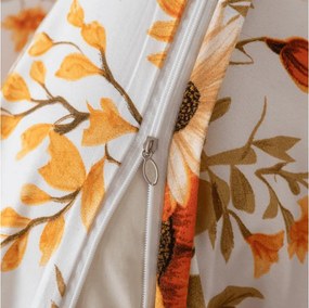 Lenjerie de pat din microfibra FLOWERS AND PUMPKINS portocaliu Dimensiune lenjerie de pat: 70 x 90 cm | 140 x 220 cm