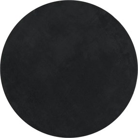 vidaXL Covor HUARTE, fir scurt, moale și lavabil, negru, Ø 100 cm