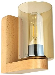 Aplica de perete clasica fabricata manual din lemn SIENA YELLOW