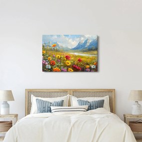 Tablou - Peisaj pictat (90x60 cm)