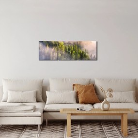 Tablou peisajului montan (cu ceas) (90x30 cm)