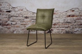 Scaun piele artificiala Seda verde