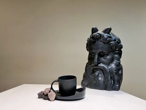 Set 48 Cani mari Vulcano (Negru-Carbon Mat, 380ml)