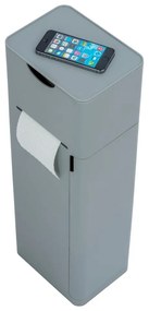Suport pentru hârtie igienică gri din plastic Imon – Wenko