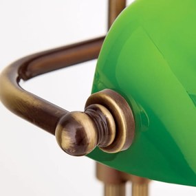 Veioza/Lampa de masa stil clasic HARVARD patina/verde