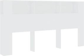 vidaXL Dulap tăblie, alb, 200x18,5x104,5 cm