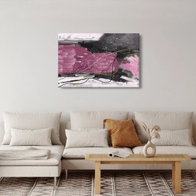 Tablou - Abstracție roz-roșu (90x60 cm)