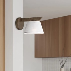 Aplică LED Brilagi ANTHONY 1xE14/40W/230V stejar nuc/alb