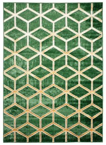 Covor verde modern cu model geometric original Lăţime: 80 cm | Lungime: 150 cm