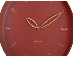 Karlsson 6012RD design ceas de perete roșu,diametru 40 cm