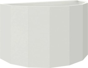 vidaXL Jardinieră Alb 90 x 45 x 50 cm Oțel