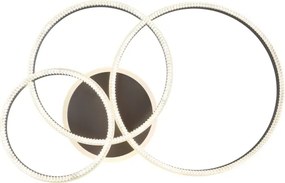 Globo 67377-72 - Lampă de tavan LED dimabilă FRANCINE LED/72W/230V argintie + telecomandă