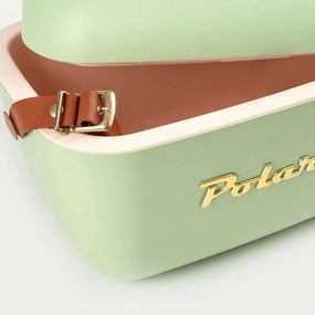 Geanta frigorifica Polarbox Gold, 12 litri, Polistiren AIRPOP, 5-15°C pana la 24 g, Verde/Auriu