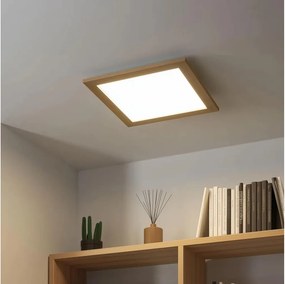 Eglo - Panou LED RGB aplicat reglabil SALOBRENA-C LED/40W/230V maro + telecomandă