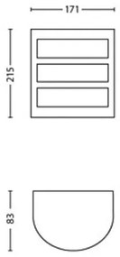 Aplică LED de exterior Philips PYTHON LED/3,8W/230V IP44