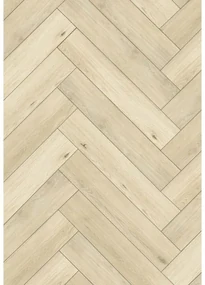Mexen Calera probă panouri vinilice jodełka 635 x 127 mm SPC 6,5 mm, substrat IPEX 1,5 mm, 4 V-Fuga, Stejar - F1168-S