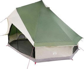 vidaXL Cort Tipi cu acoperiș Verde 400 x 346 x 250 cm tafta