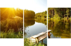 Tablou - Lac la munte (90x60 cm)