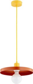 Candelabru suspendat pe cablu LITO 1xE27/15W/230V, cupru/galben