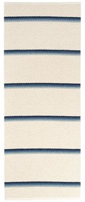Covor tip traversă pentru interior și exterior albastru/crem 70x180 cm Olle Blue Vanilla – Pappelina