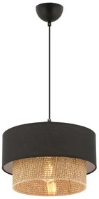 Pendul pe cablu ECHO, 1xE27, 60W, 230V, negru/maro