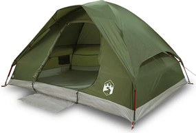 vidaXL Cort camping cupolă 2 persoane verde măsliniu impermeabil