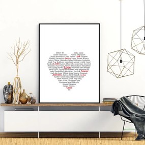 Poster - Love Heart (A4)
