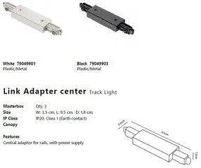 Sina monofazata alba Nordlux Link 1,8m