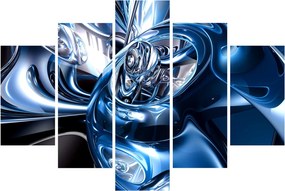 Tablou cu abstracție - cercuri (150x105 cm)