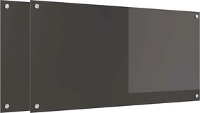 vidaXL Panou de bucătărie 2 pcs Gri închis 100 x 50 cm