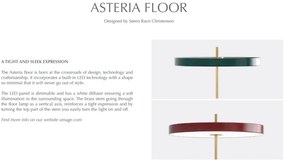 Lampadar LED design scandinav Asteria floor - ruby red 2341 VTC