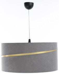 Lustră pe cablu SWING 1xE27/60W/230V gri/auriu