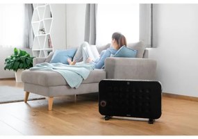 Convector electric Sencor 750/1250/2000W/230V termostat IP24 negru