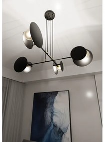 Lustră pe cablu IDEA 4xE27/15W/230V negru