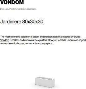 Jardiniera plante design decorativ exterior/interior JARDINIERE 80x30x30cm