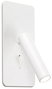 Aplica cu reader LED incastrabila stil minimalist SUAU alba
