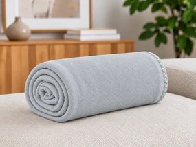 Patura din fleece FLEORA, argintie Dimensiune: 200 x 220 cm