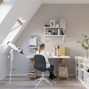 Veioză neagră din metal (înălțime 43 cm) Etna – Sollux