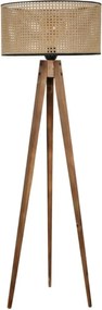 Lampadar corp lemn  textil,nuc- bej, Homs, 153 cm,40006