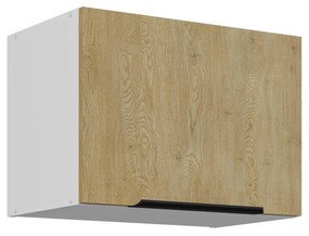 Dulap superior de bucătărie Carminia 50 GU-36 1F (stejar cremona + alb). 1128066