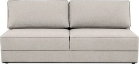 Canapea bej extensibilă/cu spațiu de depozitare 202 cm Dora – Scandic
