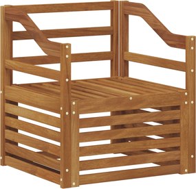 vidaXL Set de canapele de exterior natural 67 x 63 x 73 cm