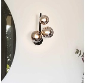 Aplica de perete LED PERLAGE 3xG9/3W/230V, negru/fumuriu