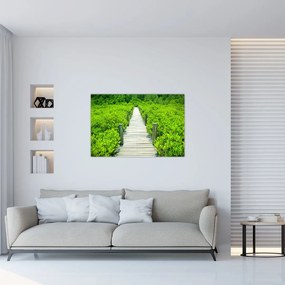 Tablou - poteca din lemn (90x60 cm)