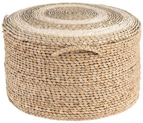 Pouf rotund din paie Ø 40x23 cm