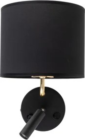 LED lampă flexibilă RICHI 1xE27/15W + LED 3W, 230V, negru
