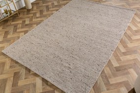 Covor WOOL 240x160cm gri argintiu din lana