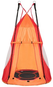 Leagan cuib-110 cm-rosu-cu cort