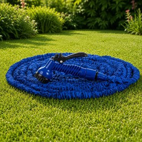 Furtun de gradina extensibil, albastru - 45m