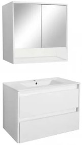Mobilier complet de baie Porto 80, alb